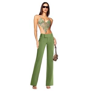 I. AM. GIA Amba Pants in Khaki Green